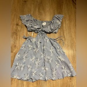 SABO off the shoulder and open back dress